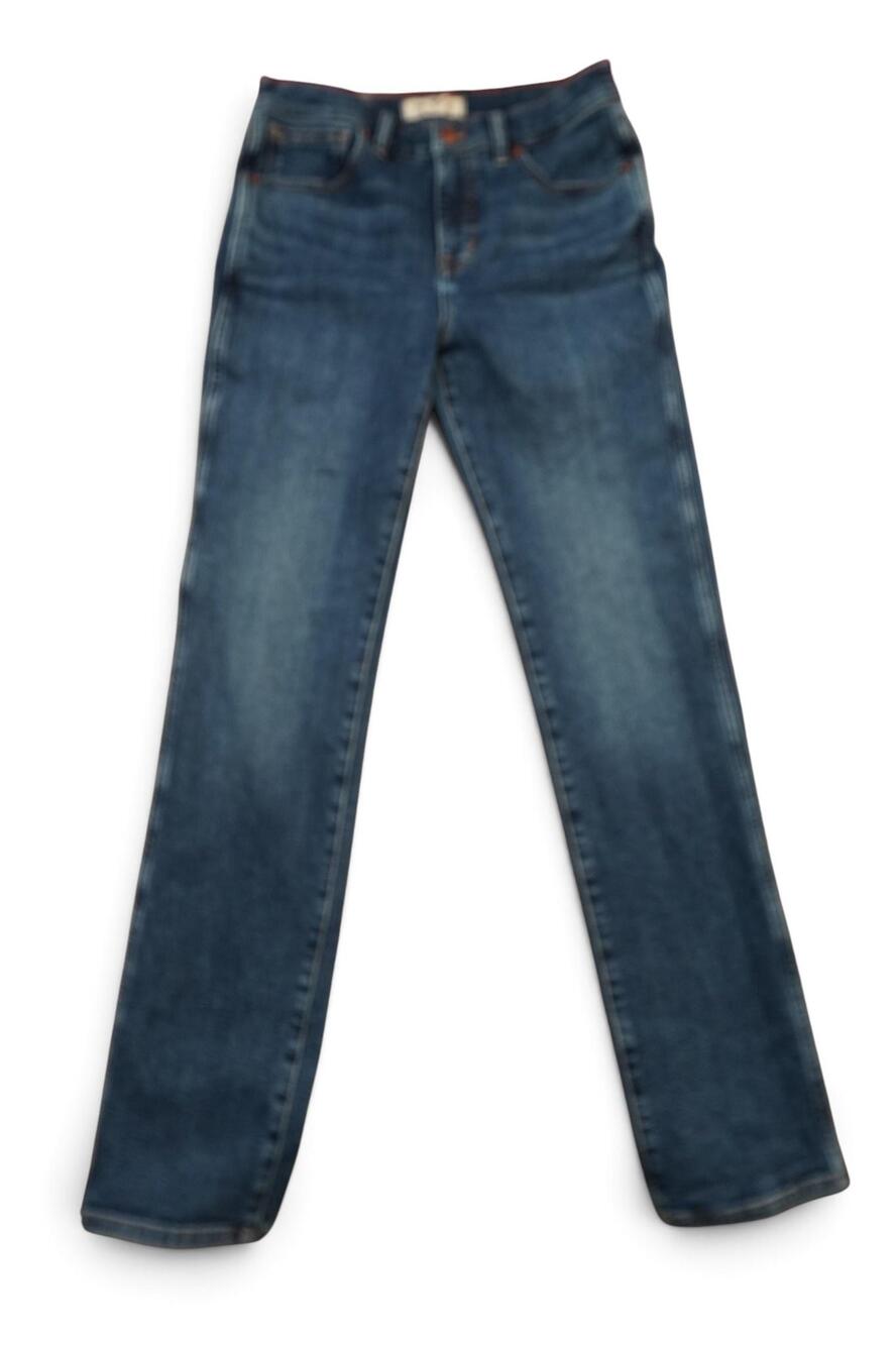 Madewell Jeans Womens 28x30 Blue Mid-Rise Stovepipe Straight Stretch Denim